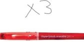 Puzzelpen - Bridgepen Rood 3 stuks