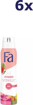 6x Fa Deodorant Spray Fiji Dream 150 ml