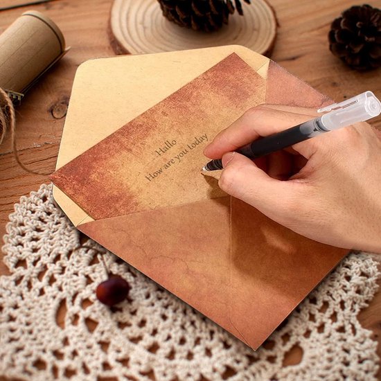 Ensemble d'enveloppes à fleurs vintage pour l'école et le bureau