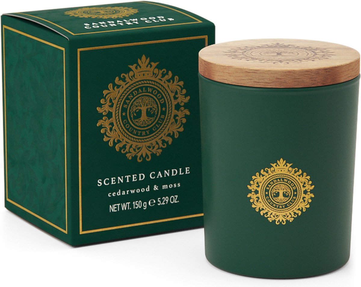 Somerset Country Club geurkaars 150 gr Cedarwood & Moss