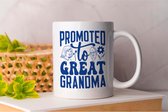 Mok Promoted To Great Grandma - GrandparentsLove - Gift - Cadeau - ProudGrandparents - GrandparentLife - BlessedGrandparents - Grootoudersliefde - TrotseGrootouders - GrootouderLeven - GrootouderMomenten
