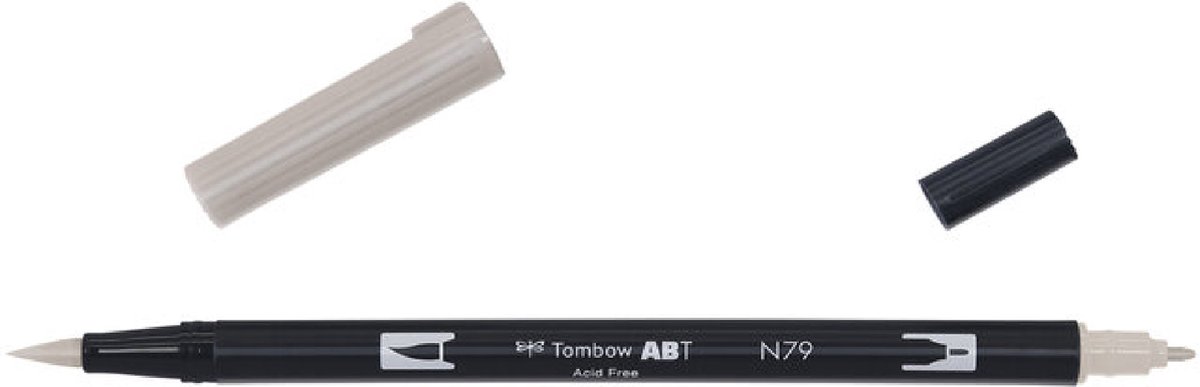 Tombow ABT Dual Brush Pen N79 warm grey2 - Incl. Goodie