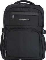 Snowball - praktische rugzak/schooltas/handbagage - waterafstotend/snijbestendig - 19.32 liter - zwart - geschikt voor 15,6 inch laptop