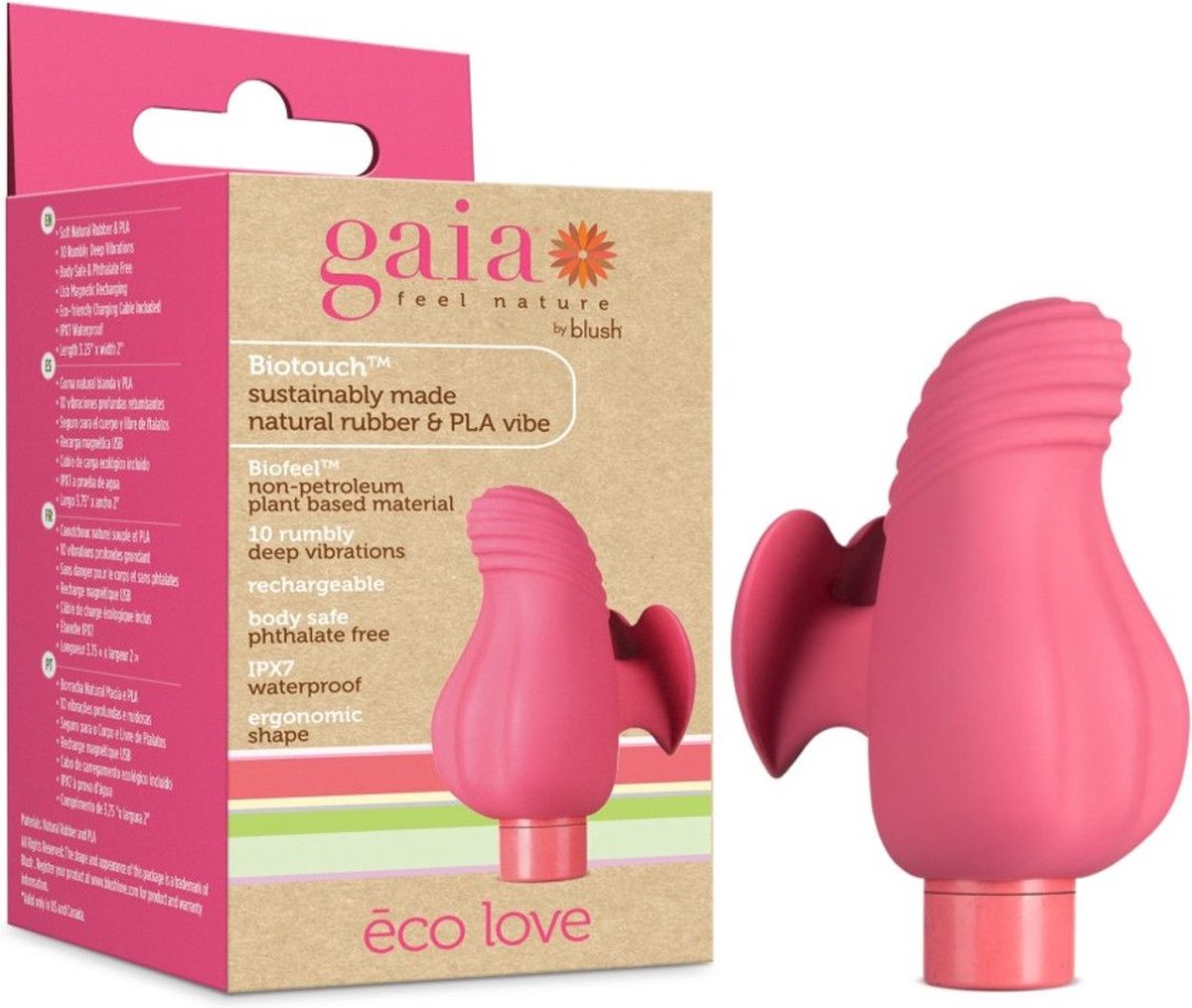 Goedkoopste Gaia Eco Love Vibrator - Koraal
