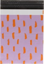Verzendzakken voor Kleding - 100 stuks - 33.5 x 43 cm (A3) - Oranje en Anders en Multi colour Verzendzakken Webshop - Verzendzakken plastic met plakstrip