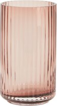Lyngby Vaas Roze Glas 20 cm