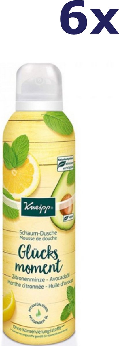 Goedkoopste 6x Kneipp shower foam 200ml Lemon Avocado