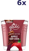 6x Glade Geurkaars – Apple Cosy Cider 129 gr