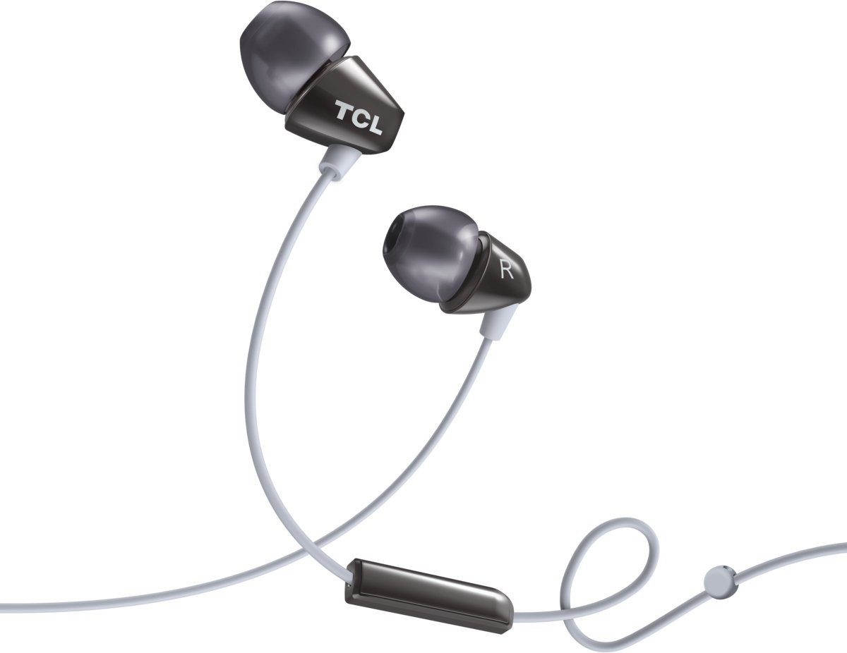 TCL Wired In-Ear Earphones with Mic - phantom black