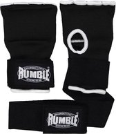 Rumble - Binnenhandschoenen Boksen - Bandage Boksen - Zwart-Wit met Stevige strap XS