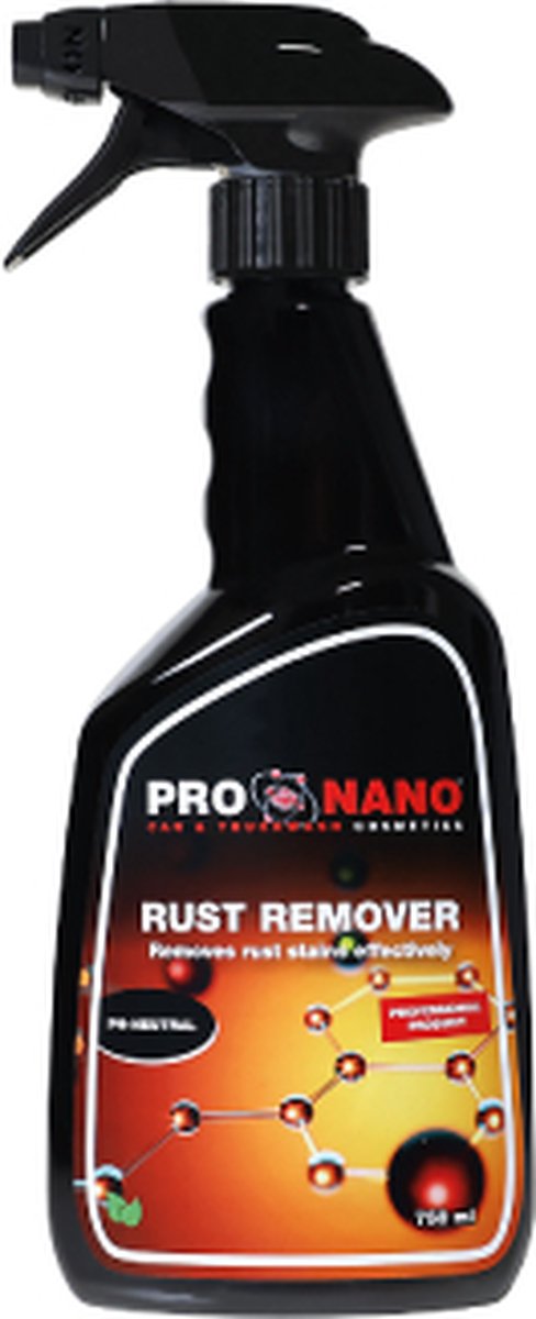 ProNano | Pro Nano Roest Remover 750ml | Nano Technologie | Het verwijdert gemakkelijk ijzerhoudend water uit landbouwmachines, roestvlekken van boten, campers, auto's en vrachtwagens.