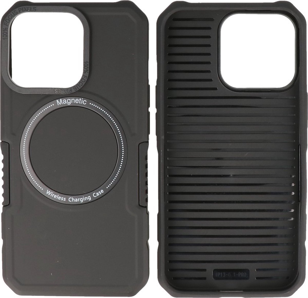 iPhone 13 Pro MagSafe Hoesje - Shockproof Back Cover - Zwart