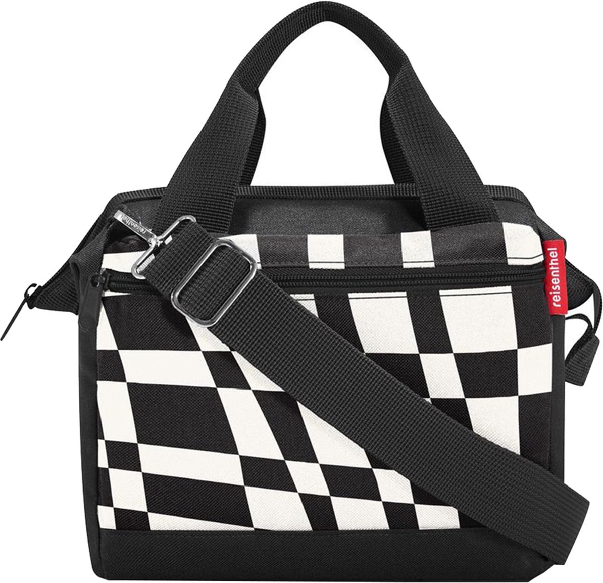 Reisenthel Allrounder Cross Schoudertas - 4L - Op-Art Zwart