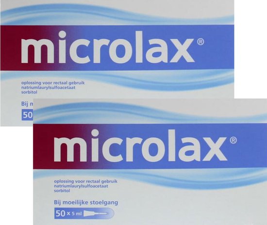 Foto: Microlax microklysma 2 x 50 stuks