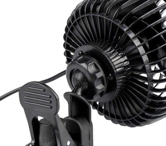 Ventilateur de voiture - 4,5 pouces - 12V - Avec ventouse
