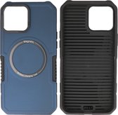 iPhone 12 - 12 Pro MagSafe Hoesje - Shockproof Back Cover - Navy