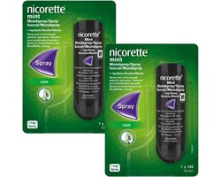 Nicorette Mint Mondspray 1mg - 2 x 150 sprays