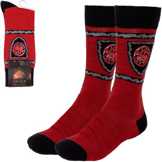 Sokken House of Dragon Targaryen Rood - 40-46