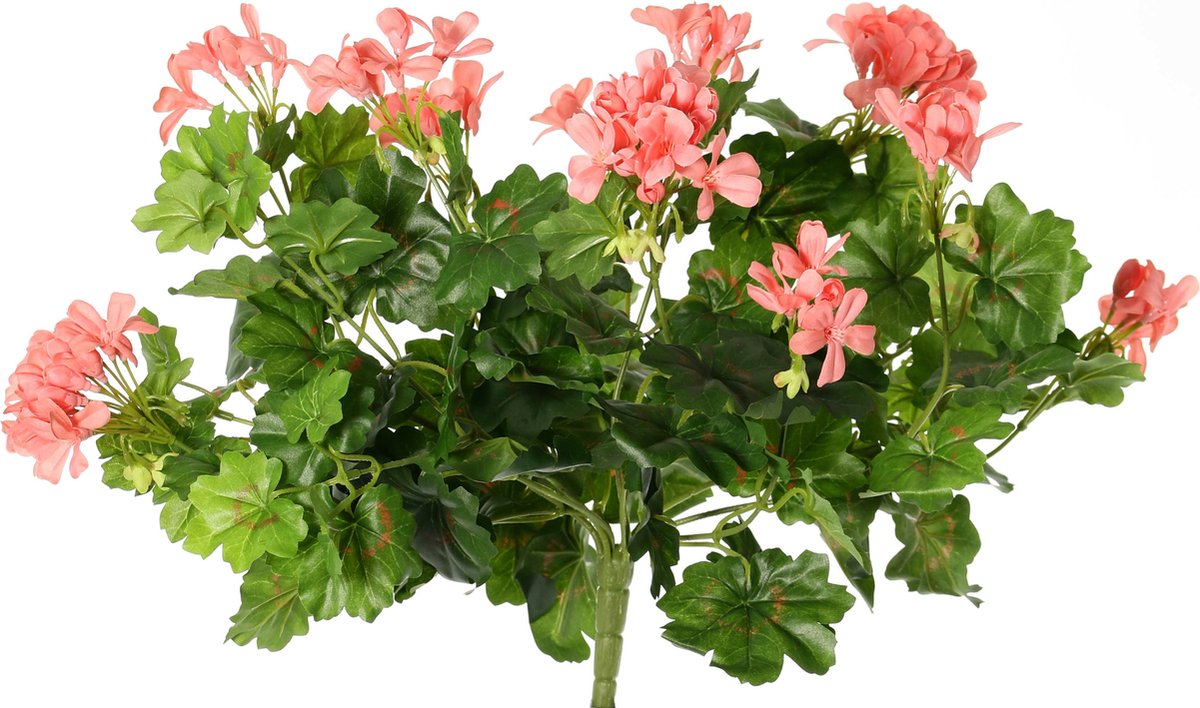 Topart Kunstbloemen boeket Oostenrijkse Geranium lichtroze 40 cm - Kunstplanten met bloemen
