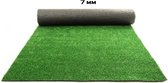 Grastapijt 1 x 5 meter - 7mm - Kunstgras - Artificial Grass Geschikt voor tuin, balkon, terras of speelkamer