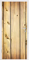 Deursticker Planken - Hout - Vloer - 90x205 cm - Deurposter