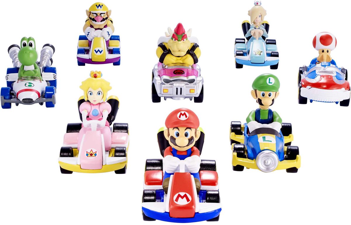 Hot Wheels Mario Kart Replica Diecast Mario, Standard Kart — afbeelding 2
