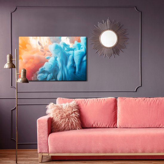 Peinture Roi - Peinture sur toile abstraite avec peinture colorée - 120 x 80 cm