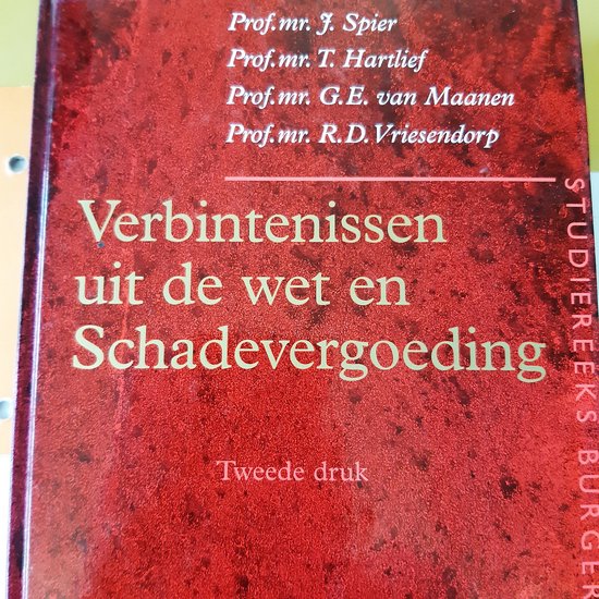 Verbintenissen uit de wet en schadevergoeding - cover