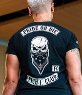 PRiDE or DiE Dames Fight Club T-Shirt Zwart maat M