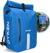 Dyken Pannier Single - Imperméable - Sac à dos de vélo - Sac à bandoulière - 25L - Blauw