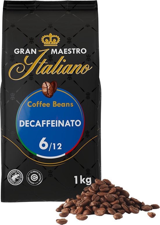 Gran Maestro Italiano - Decaffeinato -cafeïnevrij - 1kg