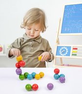 KLUZOO Magic Ball Houten Speelgoed – Jouets Montessori pour motricité – Jouets Éducatif pour Garçons et Filles – Toys Fidget