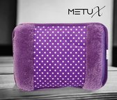 Pichet chauffe-mains électrique de MetuX - Pichet à eau chaude - Chauffe-mains - Pichet bébé - Sans fil et rechargeable - Violet