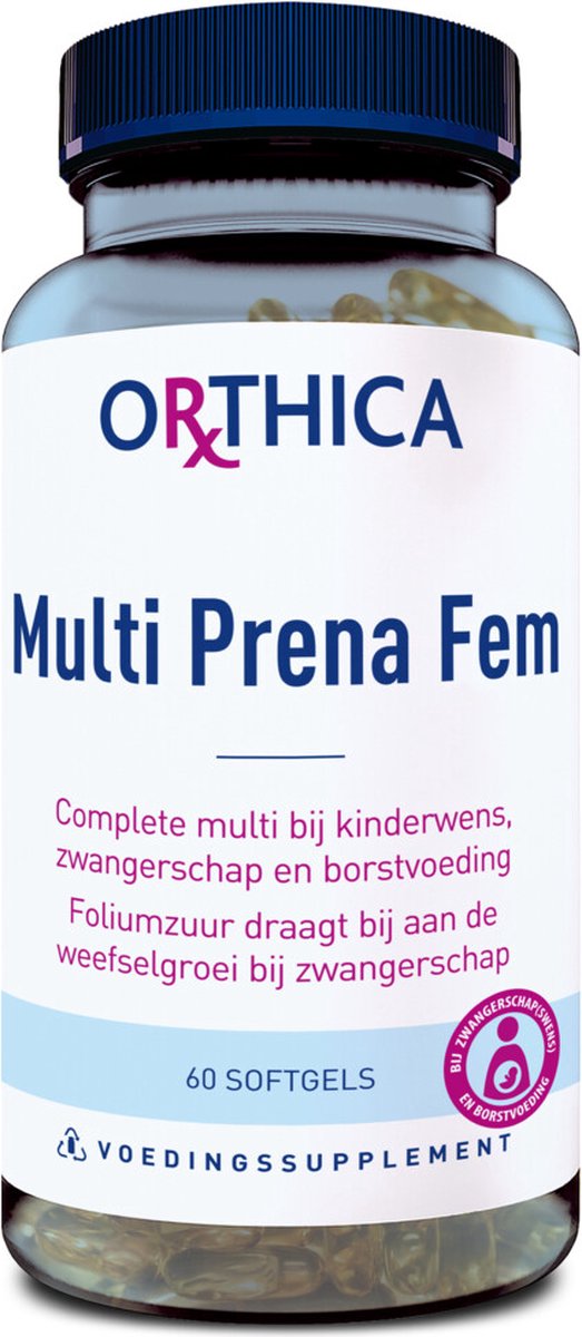 Goedkoopste Orthica Multi Prena Fem - multivitamine zwangerschap - 60 softgels