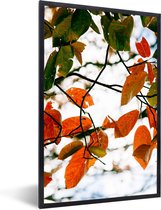 Fotolijst incl. Poster - Herfst - Bladeren - Landelijk - Seizoenen - 40x60 cm - Posterlijst