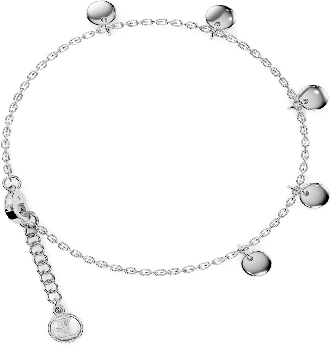 Elysian Armband Dames - Echt Zilver 925 - Rhodium - Luxe geschenkdoos - 16 + 4 cm