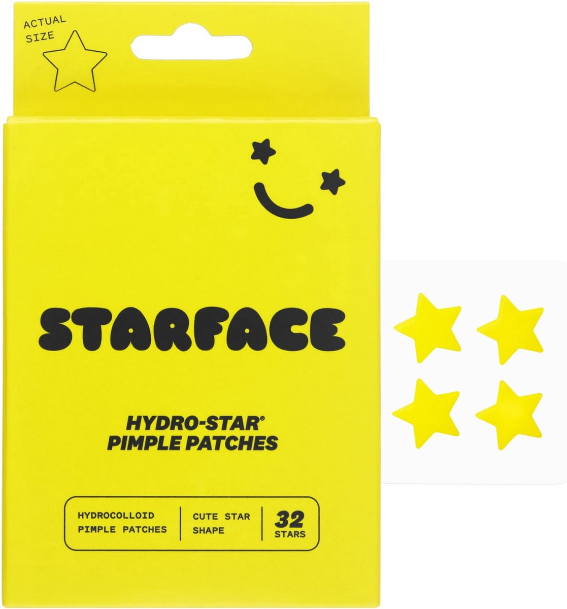 Goedkoopste Starface - Yellow Hydro-Star Pimple Patches 32 Count
