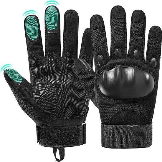 Gants Moto,Gant Moto Homme Respirant à Écran Tactile Plein-Doigt,Gants de  Moto Femme pour la Course de Moto, Scooter Anti-Glissant