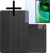 Hoesje Geschikt voor Lenovo Tab M10 5G Hoesje Case Hard Cover Hoes Book Case Met Screenprotector - Zwart