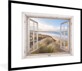 Affiche avec cadre Transparent - Mer - Plage - 80x60 cm