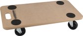 Meubelroller transporthulp - MDF hout - zwenkwielen - 200 kilo draagvermogen - meubelhondje
