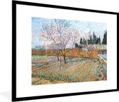 Affiche avec cadre Pêcher en fleurs - Vincent van Gogh - 80x60 cm
