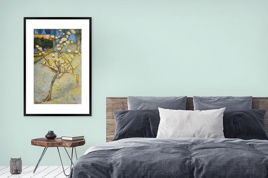 Affiche avec cadre Poirier en fleurs - Vincent van Gogh - 80x120 cm