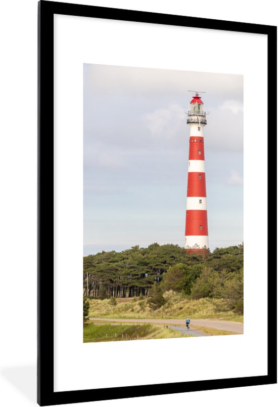 Fotolijst incl. Poster - Eiland - Vuurtoren - Nederland - 80x120 cm - Posterlijst
