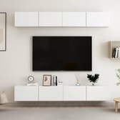 The Living Store Televisiekast - Wit - 100 x 30 x 30 cm - Stevig en praktisch