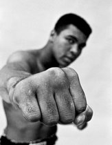 Muhammad Ali Collection l- Kristal Helder Galerie kwaliteit Plexiglas 5mm. - Blind Aluminium Ophang-frame - Luxe wanddecoratie - Fotokunst - professioneel verpakt en gratis bezorgd