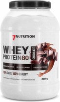 7Nutrition Whey Protein 80 - Poudre de protéine sans sucre ajouté - Shake protéiné - 2000g - 57 portions - Chocolat