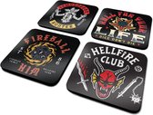STRANGER THINGS 4 - Hellfire Club - Official Coaster Pack / Onderzetter