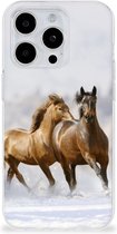 Smartphone hoesje Geschikt voor iPhone 15 Pro Max TPU Case Paarden