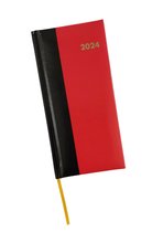 Bekking & Blitz - Agenda 2024 - Combi Pocket agenda 2024 - Zakagenda 2024 - Harde kaft - Gebonden - 1 week per 2 pagina's - Voorzien van perforatiehoek en leeslint - Beknopt maandoverzicht op elke pagina - Inclusief jaarplanners 2024 en 2025